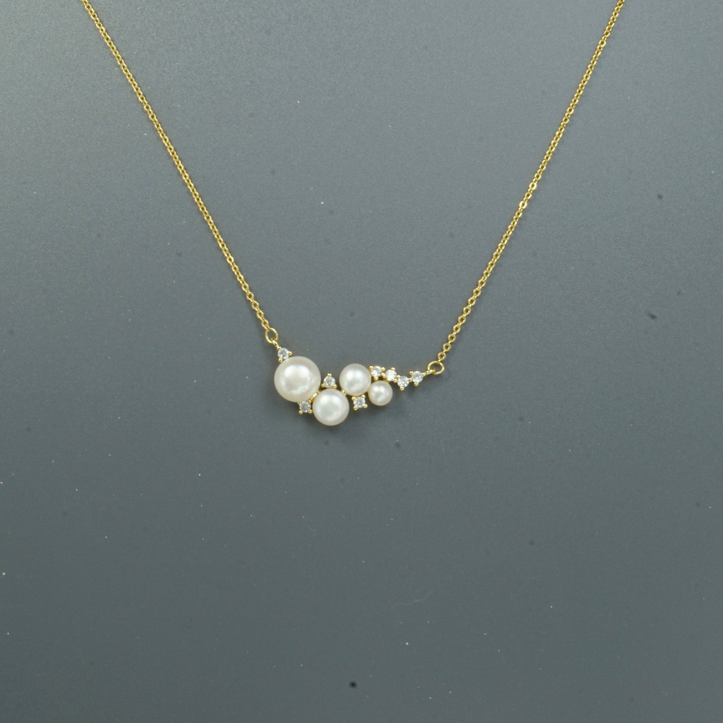 White Freshwater Pearls Milky Way Necklace