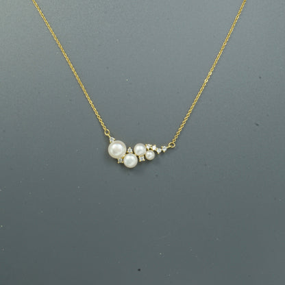 White Freshwater Pearls Milky Way Necklace