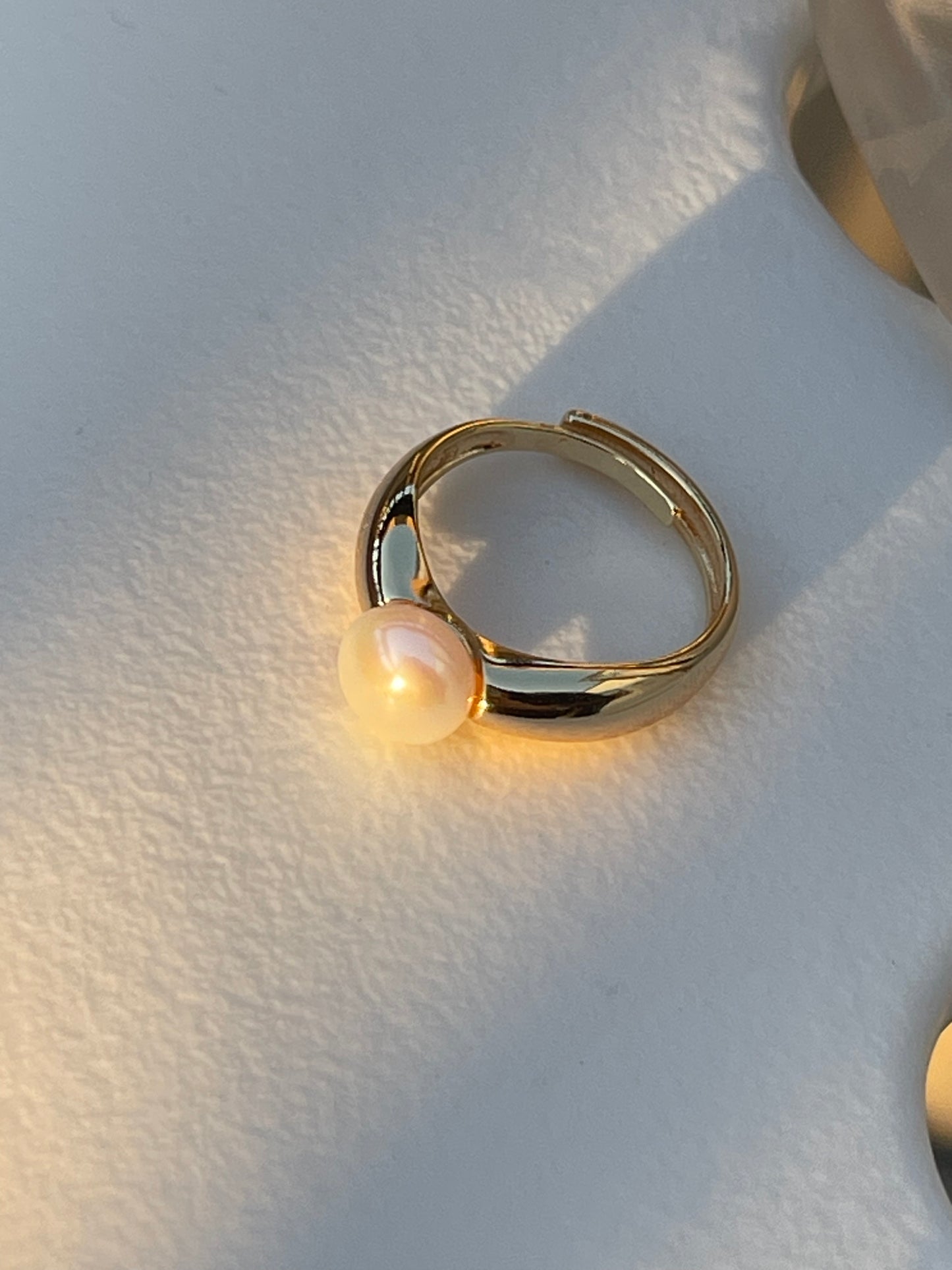 Classic White Freshwater Pearl Ring